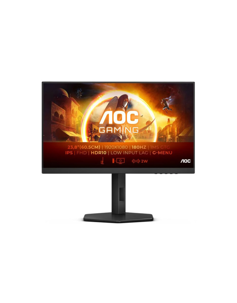 Monitor 23.8" AOC 24G4X 1920x1080/0.5ms/HDR19/HDMI/DP/Full Ergonomic  - 1