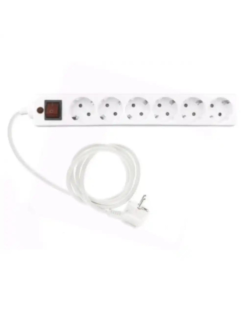 Produžni kabl 6r/3m sa prekidacem i zaštitom 3x1,5mm -Linkom- - beli - 1 Produžni kabl 6r/3m sa prekidacem i zaštitom 3x1,5mm -Linkom- - beli - 1