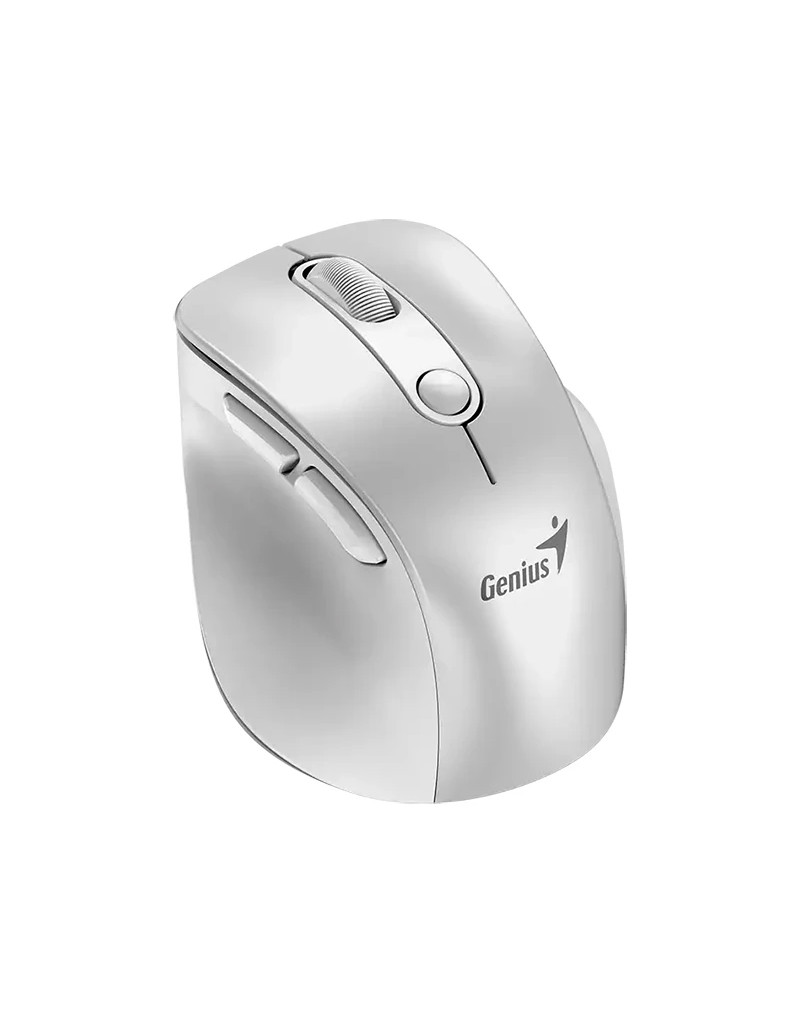 Ergo 9000S Pro Pearl White USB Bežični Pine Wood miš GENIUS - 1