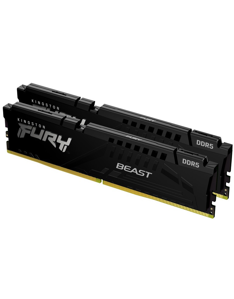 DIMM DDR5 64GB (2x32GB kit) 5600MT/s KF556C40BBK2-64 Fury Beast black XMP KINGSTON - 1