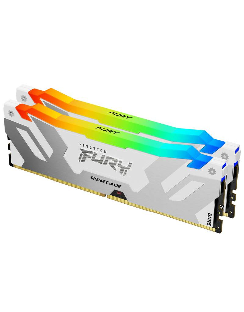 CUDIMM DDR5 48GB (2x24GB kit) 8400MT/s KF584CU40RWAK2-48 FURY Renegade White RGB XMP KINGSTON - 1