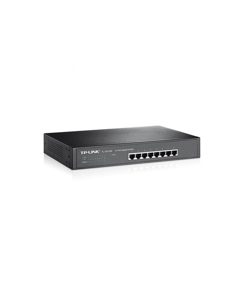 Switch TP-LINK TL-SG1008 10/100/1000Mbp metal - 1 Switch TP-LINK TL-SG1008 10/100/1000Mbp metal - 1