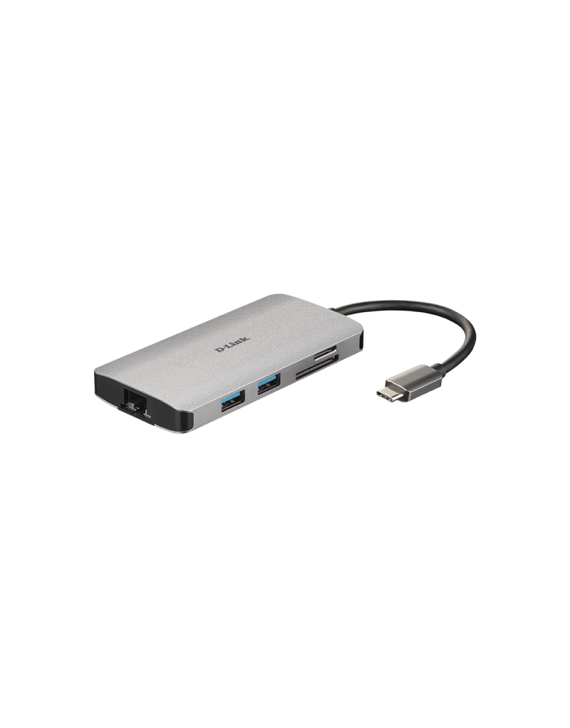 Docking D-Link DUB-M810 8in1 USB-C - HDMI/USB3.0x2/CR/PD/GLAN  - 1