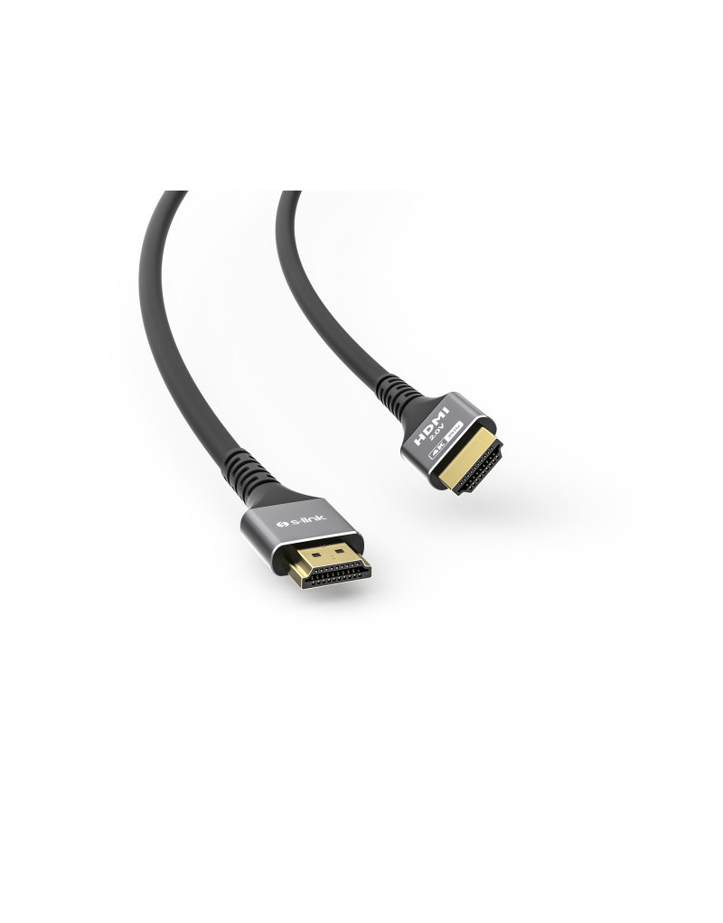 Kabl S-link SLX-HD4K20 HDMI na HDMI M/M v2.0 4K/30Hz Metal 20m - 1 Kabl S-link SLX-HD4K20 HDMI na HDMI M/M v2.0 4K/30Hz Metal 20m - 1