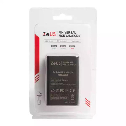 Kućni punjač ZEUS ZUS-Q19-5V/6,8A 3xUSB Qualcomm 3-0  - 1