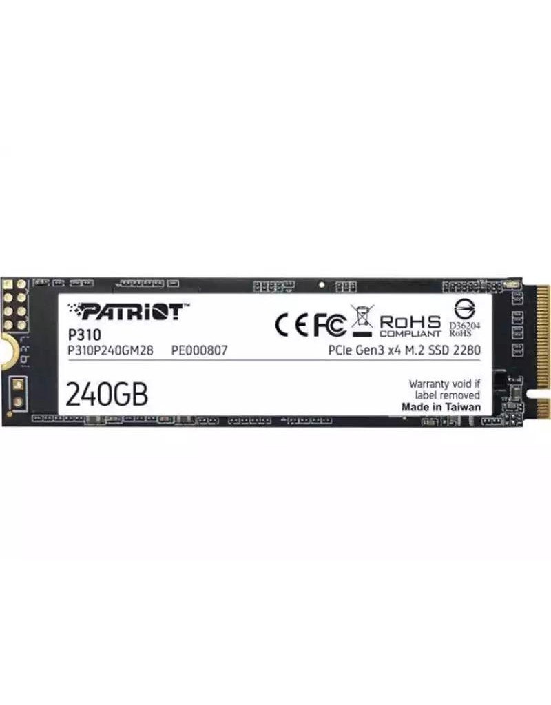 SSD M-2 NVMe 240GB Patriot P310 1700MBs/1000MBs P310P240GM28 - 1 SSD M-2 NVMe 240GB Patriot P310 1700MBs/1000MBs P310P240GM28 - 1
