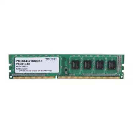 Memorija DDR3 4GB 1600MHz Patriot Signature PSD34G160081  - 1