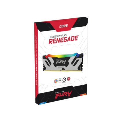 DIMM DDR5 16GB 8000MT/s KF580C38RSA-16 FURY Renegade Silver RGB XMP KINGSTON - 6