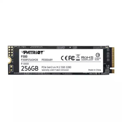 SSD M-2 NVMe 256GB Patriot P300 1700MBs/1100MBs P300P256GM28  - 1