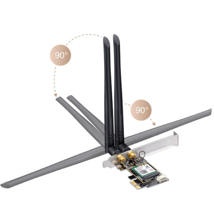 WE3000 wireless dual band PCI Express mrežna karta CUDY - 5