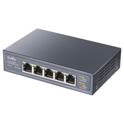 HS105 5-Port 2.5G Desktop Metal Switch CUDY - 4