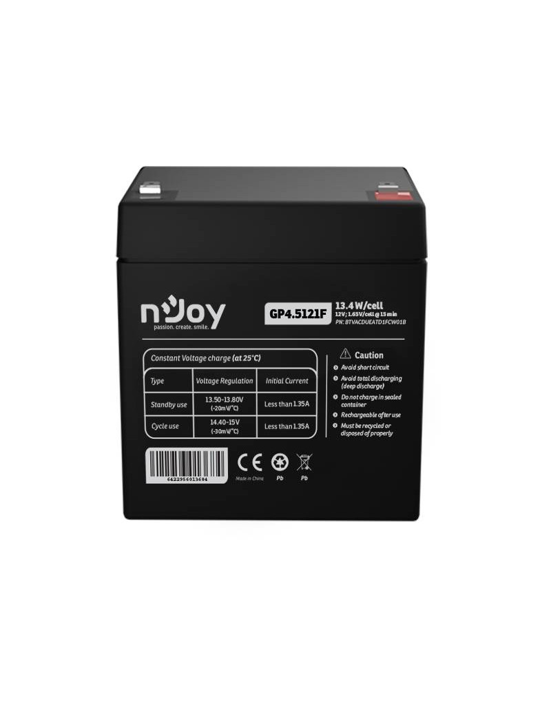 GP4.5121F baterija za UPS 12V 4.5Ah (BTVACDUEATD1FCW01B) NJOY - 2