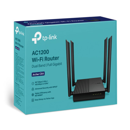 Archer C64 AC1200 Wireless MU-MIMO Wi-Fi ruter TP-LINK - 6