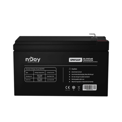 GP07122F baterija za UPS 12V 7Ah (BTVACGUOBTG2FCW01B) NJOY - 2