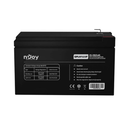 GPL07122F baterija za UPS 12V 7Ah (BTVACGUOBTF2FCW01B) NJOY - 2