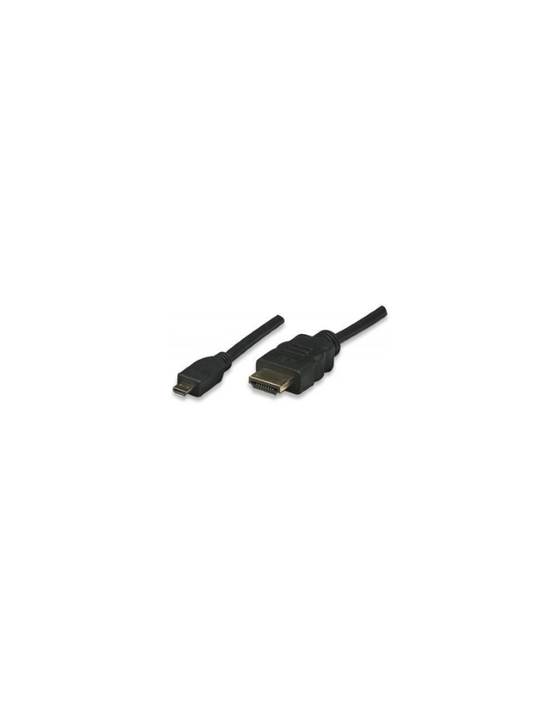 Kabl HDMI (M) - HDMI Mikro-D (M) 1.5m crni E-GREEN - 2