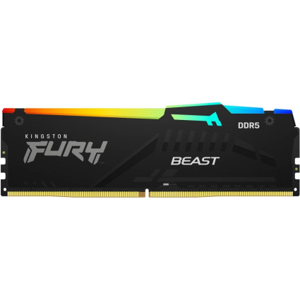 DIMM DDR5 32GB 5200MT/s KF552C40BBA-32 Fury Beast RGB Black XMP KINGSTON - 5