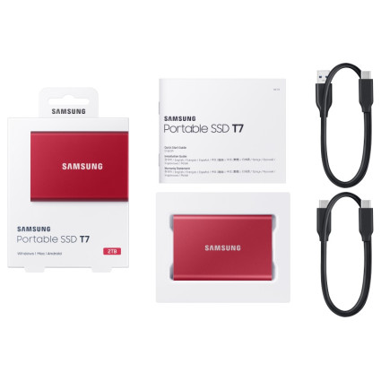 Portable T7 2TB crveni eksterni SSD MU-PC2T0R SAMSUNG - 10