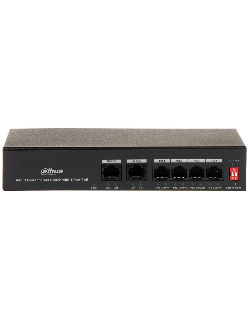 PFS3006-4ET-36 6-Port Fast Ethernet Switch with 4-Port PoE DAHUA - 7