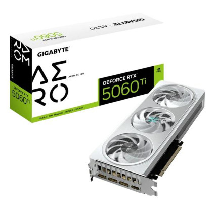  Grafička karta Gigabyte GeForce RTX 5060 TI Aero OC GV-N506TAERO OC-16GD 16GB---  - 1