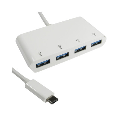 USB 3.1 tip C HUB 4port beli E-GREEN - 1