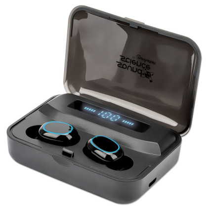 Slušalice TWS Manhattan 180382 Bluetooth 5.0 crne  - 1