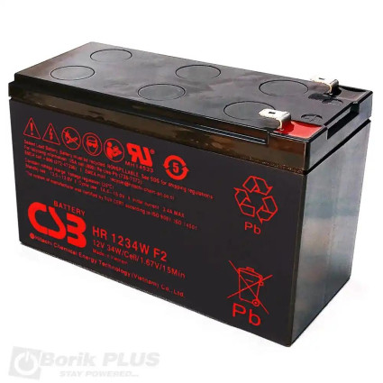 Baterija za UPS 12V 9Ah CSB 1234W  - 1