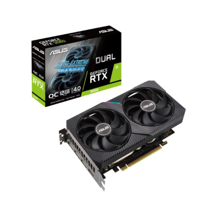 nVidia GeForce RTX 3060 12GB 192bit DUAL-RTX3060-O12G-V2 LHR grafička karta ASUS - 1