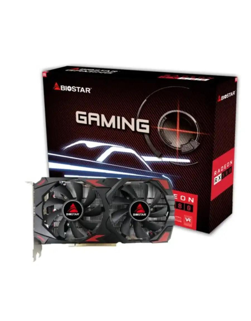 Graficka karta Biostar RX580 8GB GDDR5 256 bit 2XDP/HDMI - 1 Graficka karta Biostar RX580 8GB GDDR5 256 bit 2XDP/HDMI - 1
