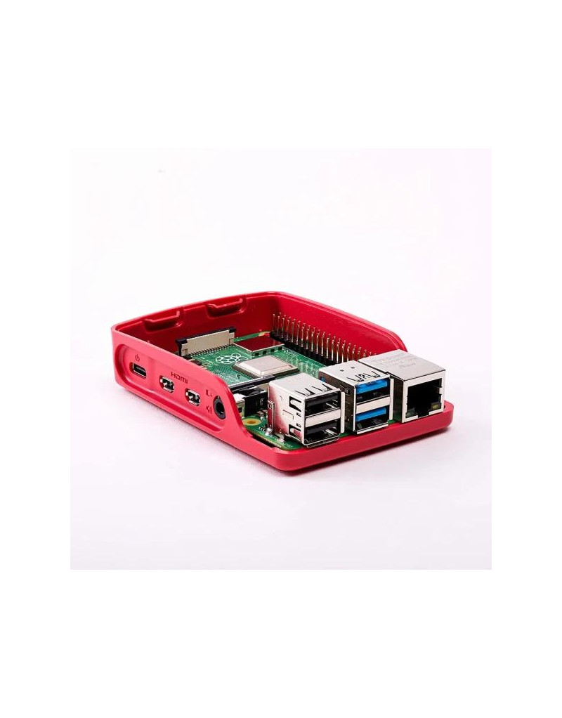 Kućište za Raspberry Pi 4 crveno belo  - 1