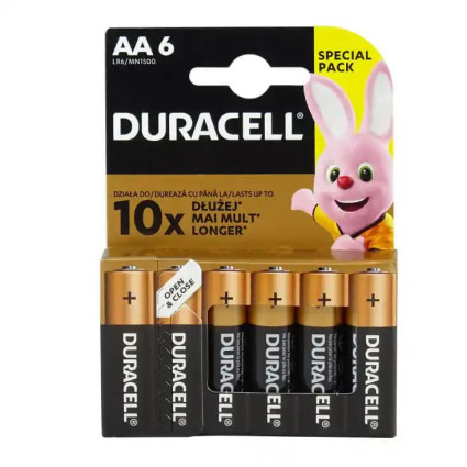 Baterija Duracell Basic AA 1/6  - 1