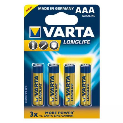 Baterija Varta LR3 Longlife AAA, nepunjiva 1/4  - 1