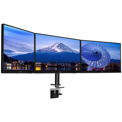 Simple and functional triple desktop arm  - 1