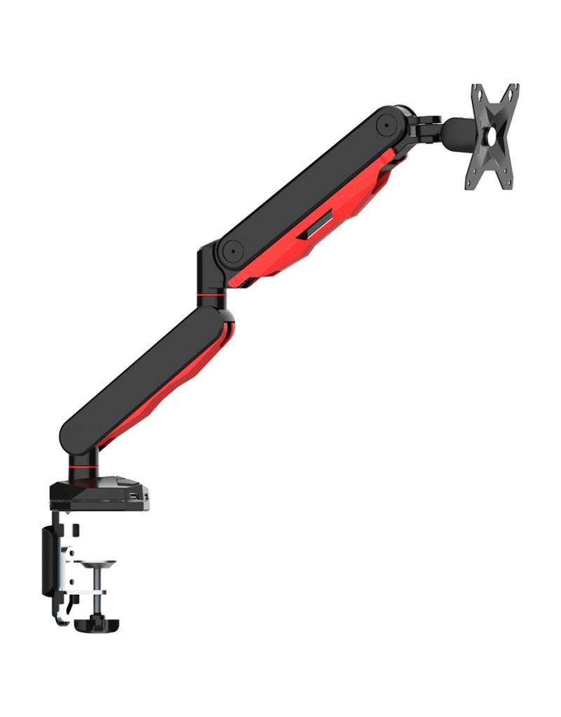Gaming desk mount for single monitor with height adjustable gas spring ... - 1 Gaming desk mount for single monitor with height adjustable gas spring ... - 1