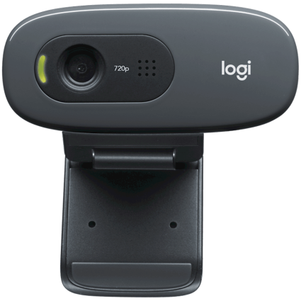 LOGITECH C270 HD Webcam - BLACK - USB  - 1