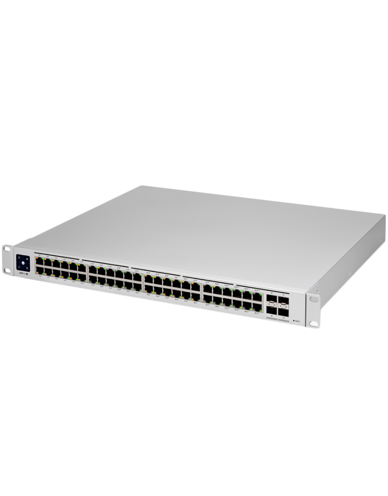 Ubiquiti Layer 3 switch with  48  GbE RJ45 ports and  4  10G SFP+ ports   - 1