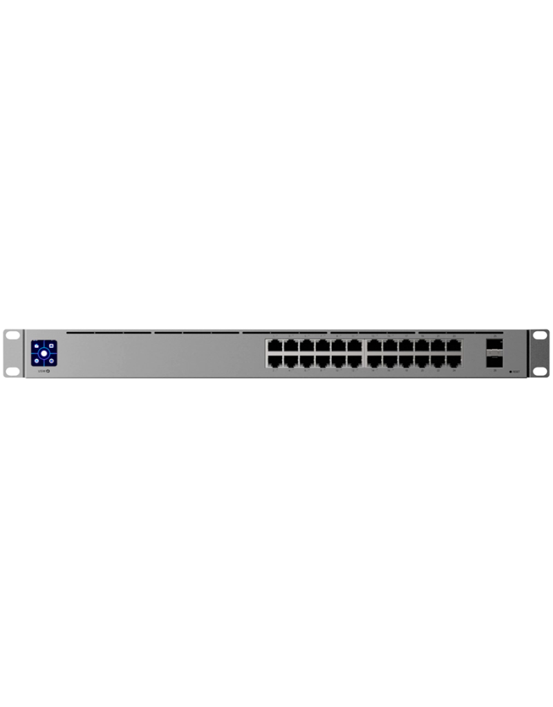  Ubiquiti 24-port, Layer 3 Etherlighting™ switch,  8 х 2 5 GbE PoE++ ports, 16...  - 1