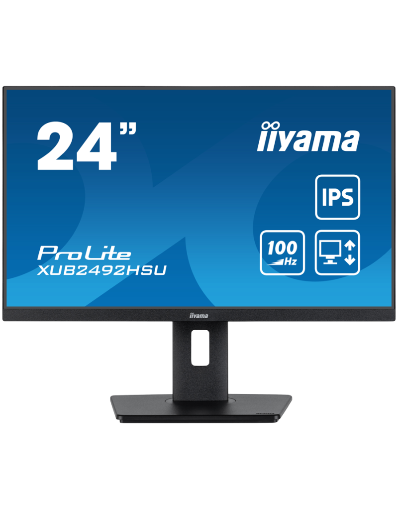  IIYAMA Monitor LED XUB2492HSU-B6 24” IPS 1920 x 1080  100Hz 250 cd/m² 1300:1...  - 1