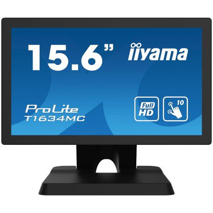 IIYAMA Monitor LED T1634MC-B1S 15,6" IPS, PCAP, 1920 1080, 1A1H1DP, BT Stand  - 1