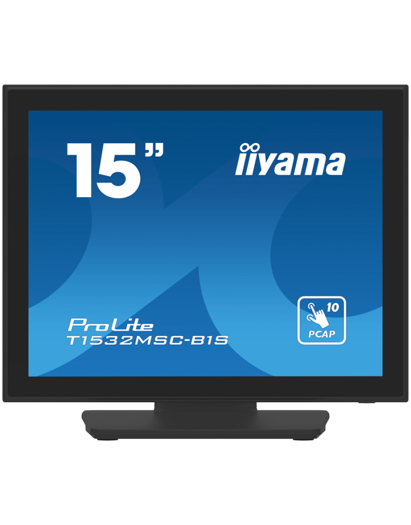  IIYAMA 15" PCAP Bezel Free Front, 10P Touch, 1024x768, Speakers, VGA,...  - 1