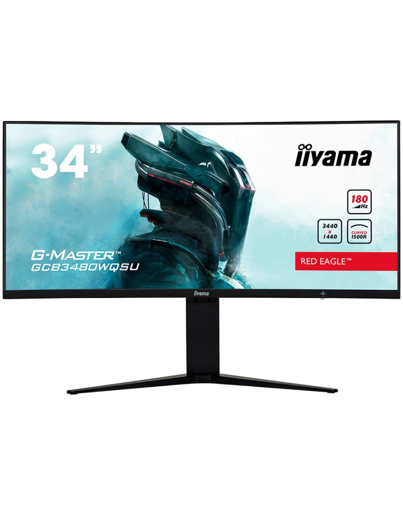  IIYAMA Monitor LED GCB3480WQSU-B1 G-MASTER 34" VA Curved 3440 x 1440  180Hz ...  - 1