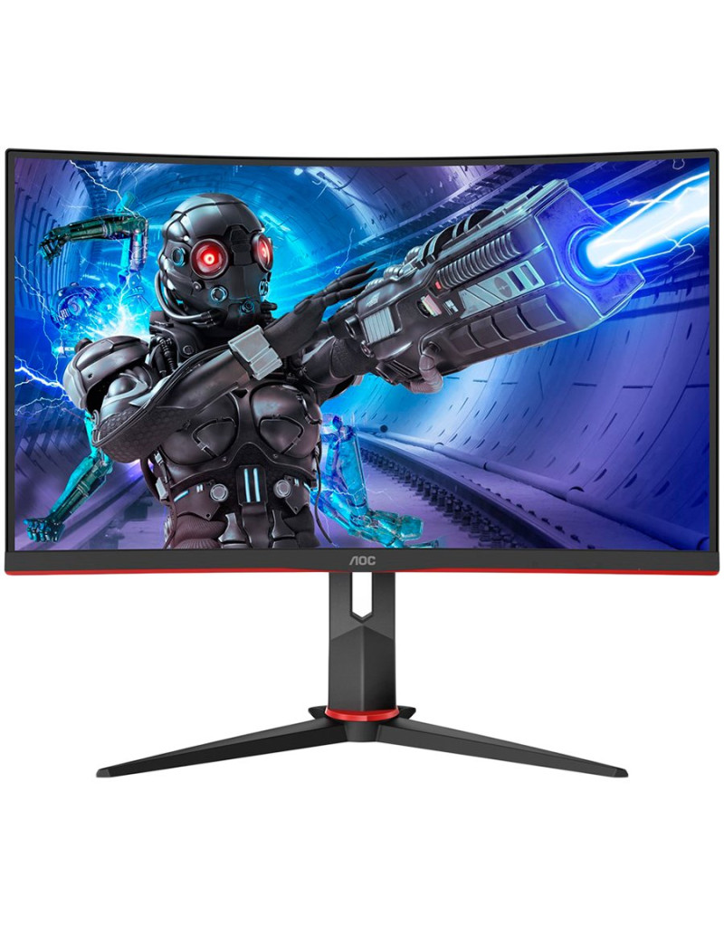  AOC Monitor LED C24G2AE Gaming Curved 165Hz  23 6“, 16:9, 1920x1080, VA,...  - 1