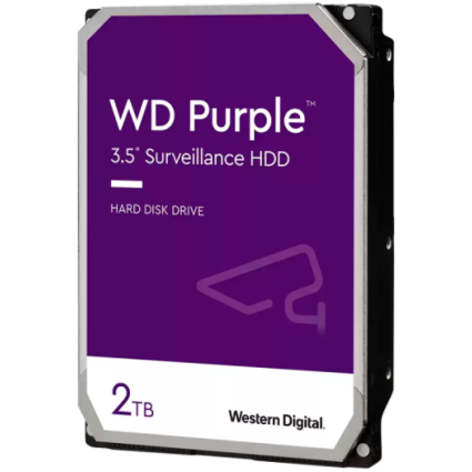 HDD AV WD Purple  3 5'', 2TB, 256MB, 5400 RPM, SATA 6 Gb/s   - 1