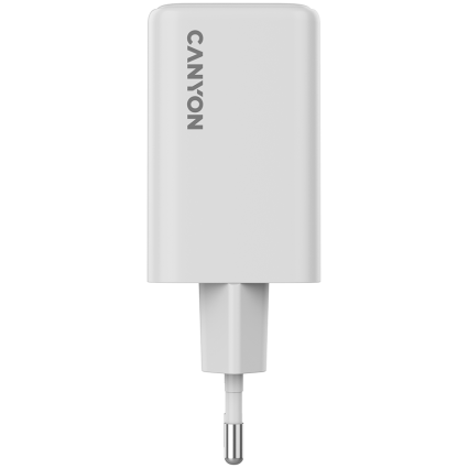 CANYON charger CU65ACC GaN 65W 2xPD 1xQC EU White  - 2