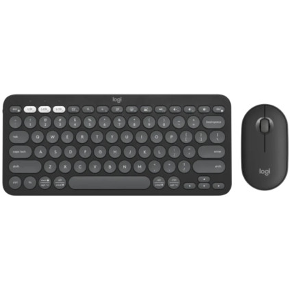 Pebble2 Wireless Combo US tastatura + miš crna LOGITECH - 1