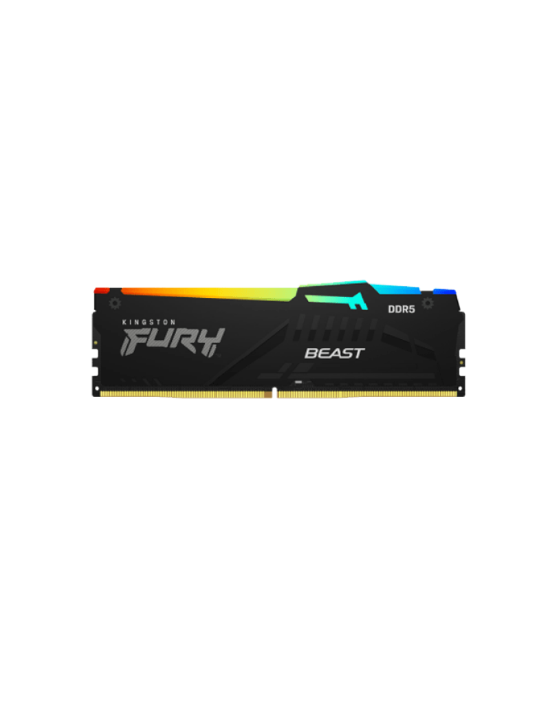 RAM DDR5 32GB 5200MT/s Kingston Fury Beast RGB Black KF552C40BBA-32  - 1