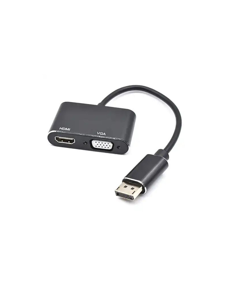 Adapter konverter Displayport - HDMI/VGA 1080p Kettz DP2HV-K12  - 1