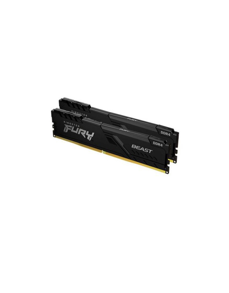 RAM DDR4 32GB (2x16GB) 3600MHz Kingston Fury Beast Black KF436C18BBK2/32  - 1