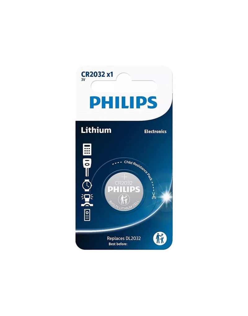 Baterija Philips CR2032 Litijum - 1 Baterija Philips CR2032 Litijum - 1