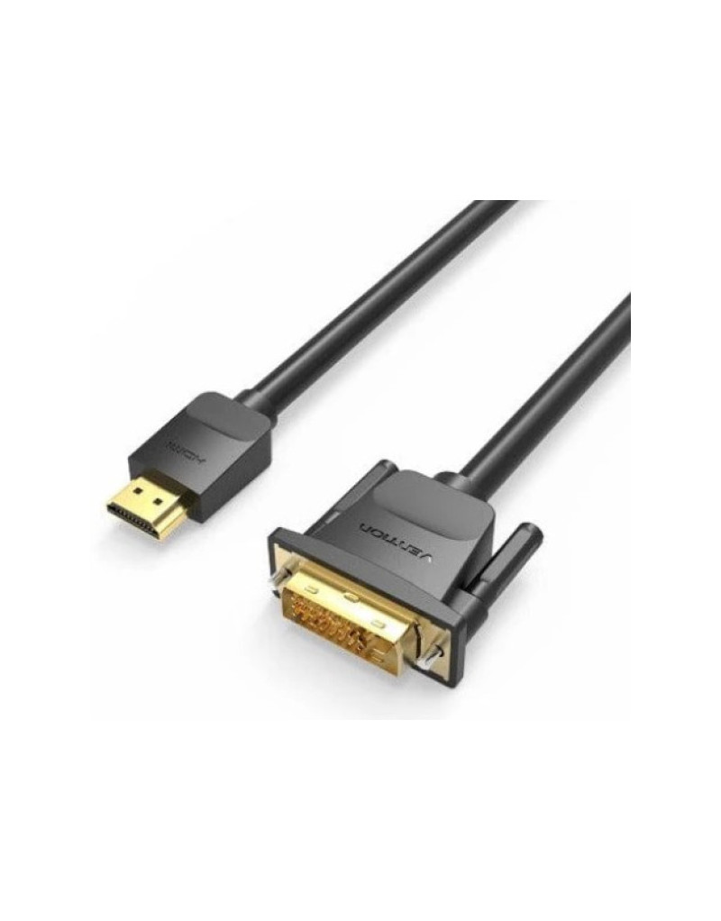 Kabl Vention ABFBG HDMI-DVI M/M 1.5m - 1 Kabl Vention ABFBG HDMI-DVI M/M 1.5m - 1